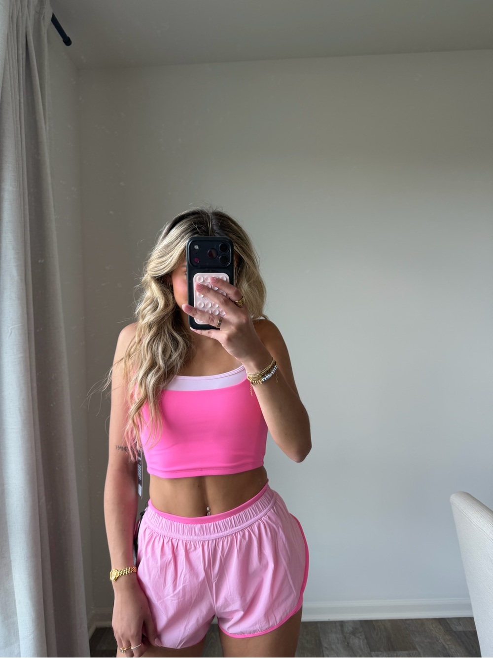 These three double layered hot pink set - Picture 3 of 16